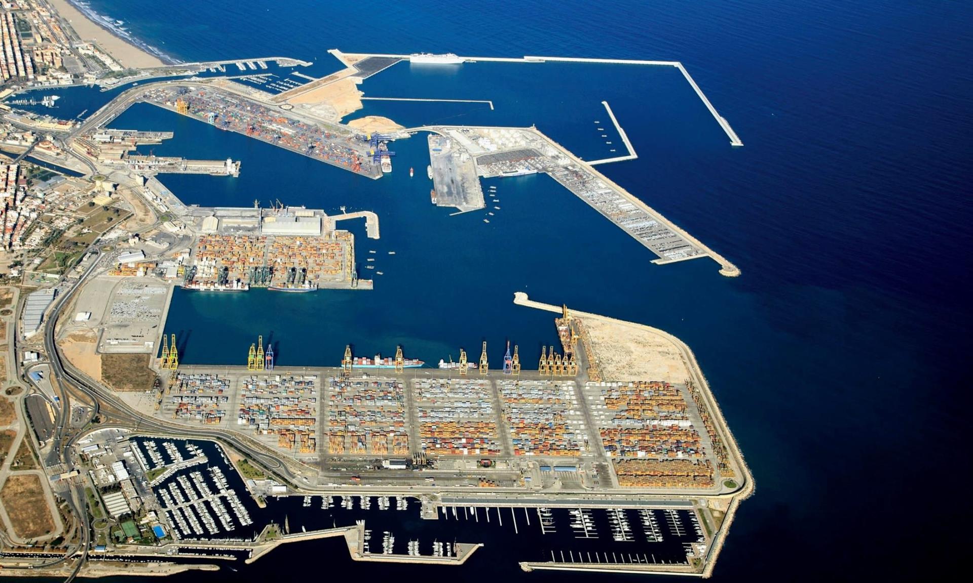 Vista aérea del Puerto de València. Foto: APV - 