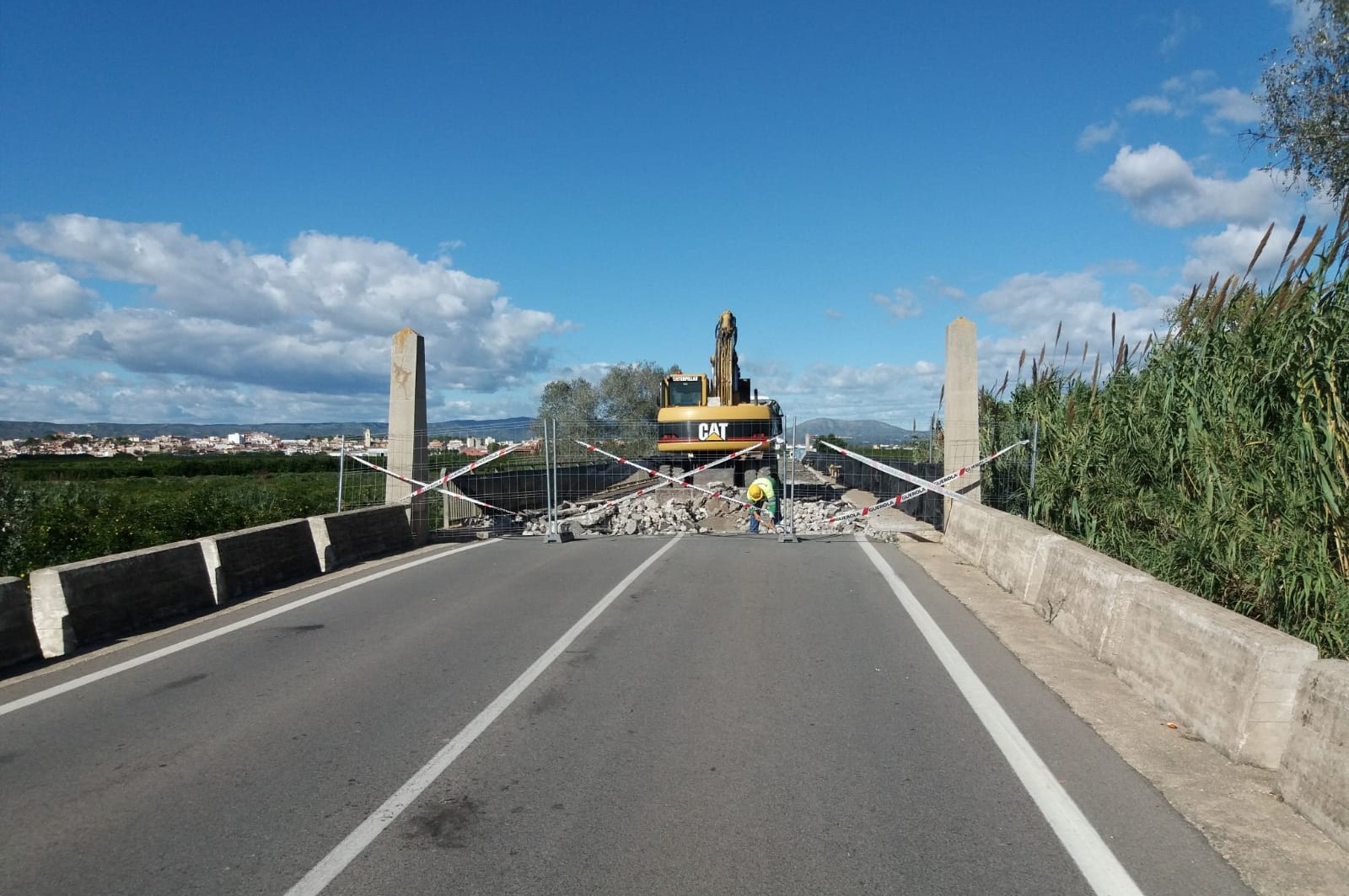 La Diputació inicia las obras de mejora del puente sobre el río Xúquer en Alberic
