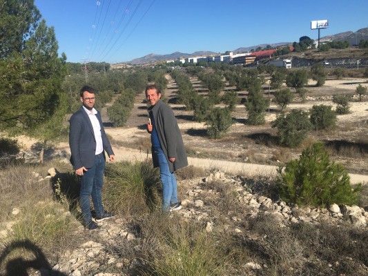 Petrer estudia crear un área industrial de 500.000 metros al conectar La Cantera con Les Pedreres