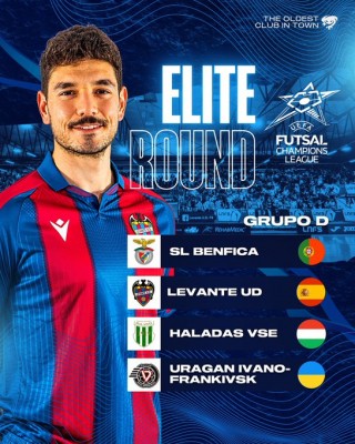 El Levante, en el grupo del Benfica, anfitrión y rival camino de la Final Four