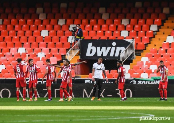 El Valencia lleva seis temporadas sin ganar al Atlético en Mestalla
