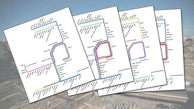 Así quedarían las líneas de Cercanías tras la construcción del túnel pasante