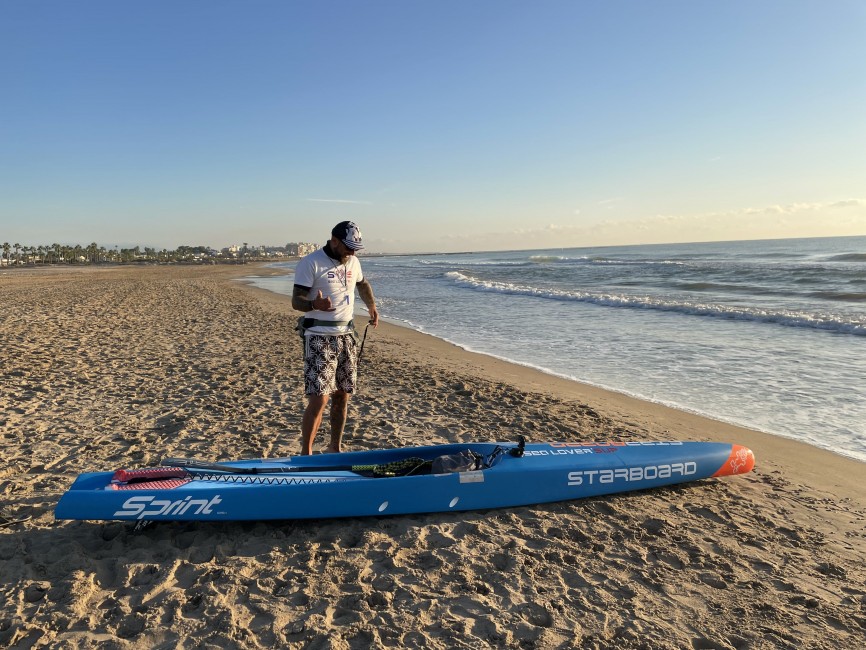Enrico Grossi en la costa de Nules - 