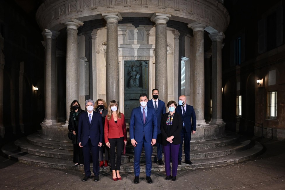 El presidente del Gobierno, Pedro Sánchez, en Roma. Foto: MONCLOA - 
