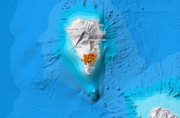 El IGN rebaja a 5,0 la magnitud del terremoto registrado este sábado en La Palma 