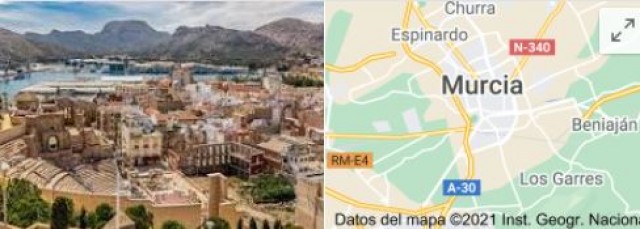 La metedura de pata de Google: ilustra la ciudad de Murcia con el Teatro Romano de Cartagena
