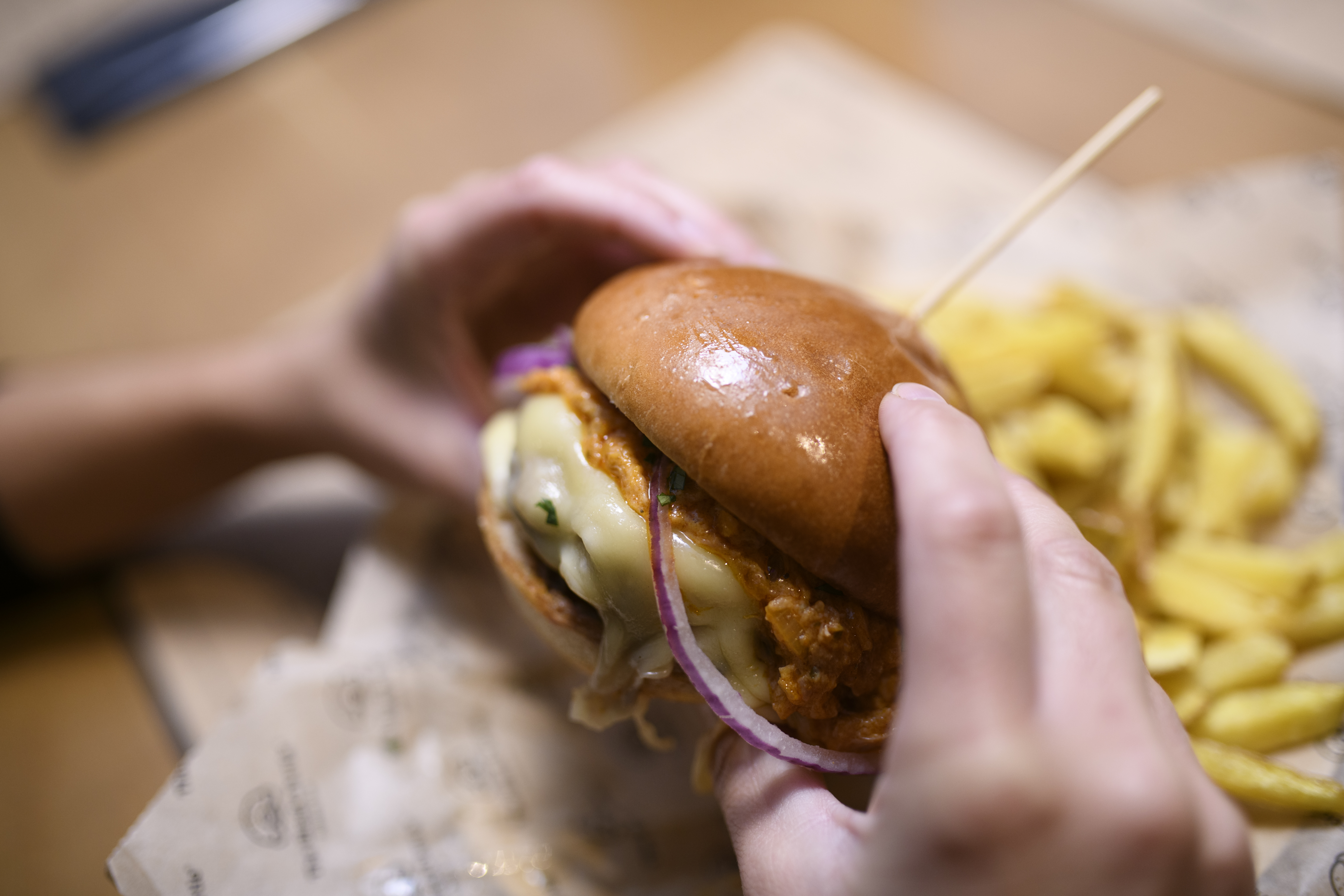 La segunda mejor hamburguesa de España, Bollywood Burger. Foto: KIKE TABERNER - 