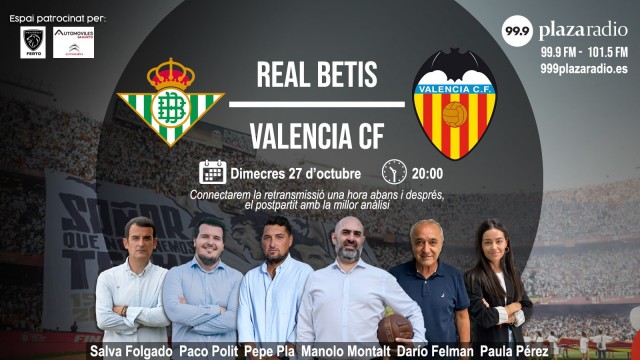 Sigue en directo el Real Betis - Valencia CF
