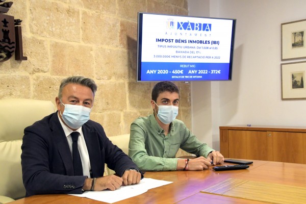  Xàbia rebaja el IBI en 2022 una media de 80 euros por vivienda


