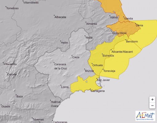 Alerta amarilla este viernes en toda la Región por tormentas y lluvia de hasta 20 litros en una hora
