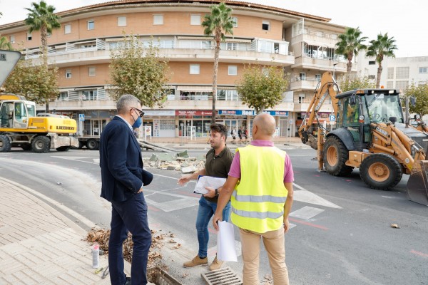Las obras de la nueva rotonda ‘Casa Teo’ en la zona de l’Albir terminarán antes de lo previsto

