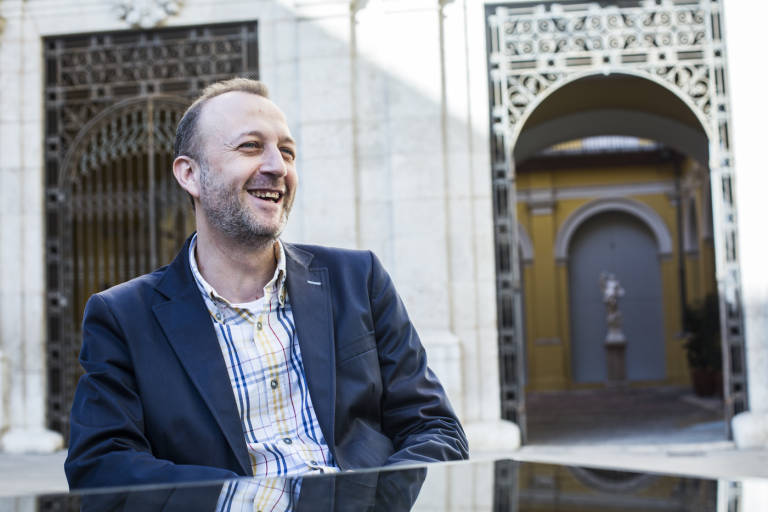 El portavoz de Ciudadanos en Les Corts, Alexis Marí. Foto: EVA MAÑEZ - 
