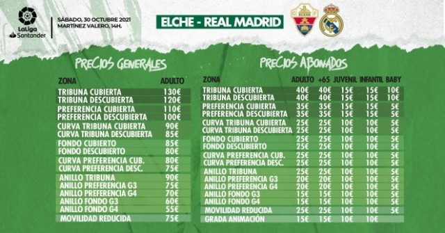 Los aficionados del Elche opinan sobre el precio de las entradas para el choque ante el Madrid
