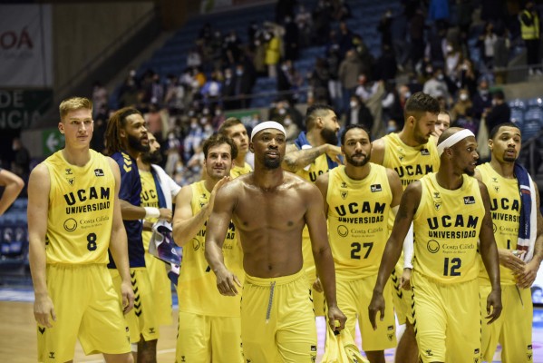 El UCAM CB, en su mejor arranque en la ACB, es tercero tras el Barça y el Madrid