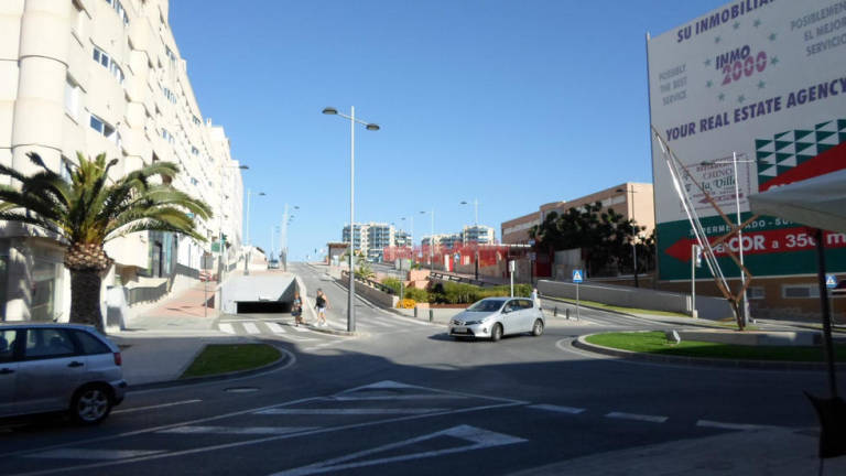 Imagen del acceso al parking de El Campello, que ejecutó Ecisa. Foto: TURISMO DE EL CAMPELLO - 