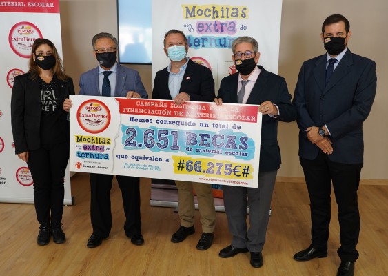 La campaña solidaria ‘Mochilas con un Extra de Ternura’ de ElPozo recauda 66.275 euros para Save The Children
