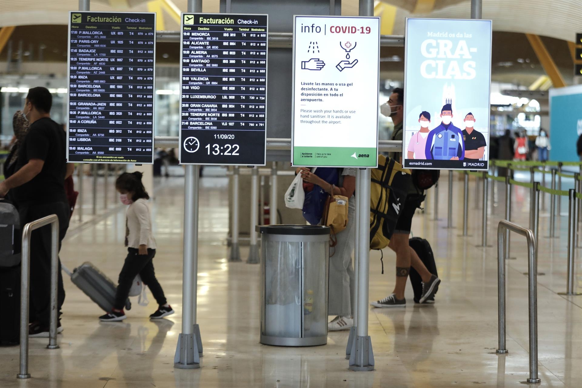 Los pasajeros en el aeropuerto de Valencia caen un 28,3% en septiembre respecto a 2019