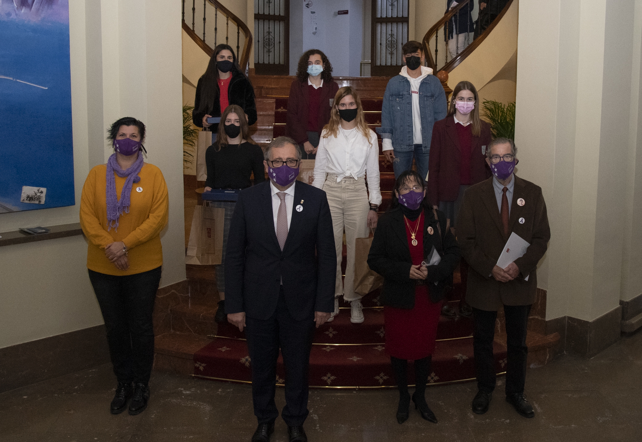 Los alumnos ganadores de la edición anterior - 