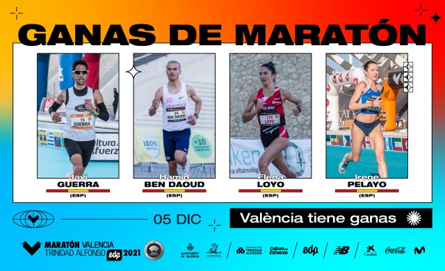 Los mejores atletas españoles estarán en 

el Medio Maratón y el Maratón Valencia