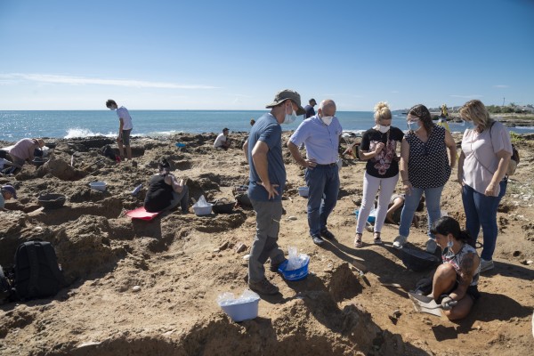 La Diputación mejora la protección del yacimiento del Prat de Cabanes frente a la erosión del mar