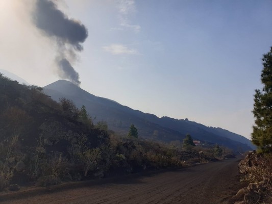 Se registra un nuevo derrumbe en el flanco norte del volcán de La Palma