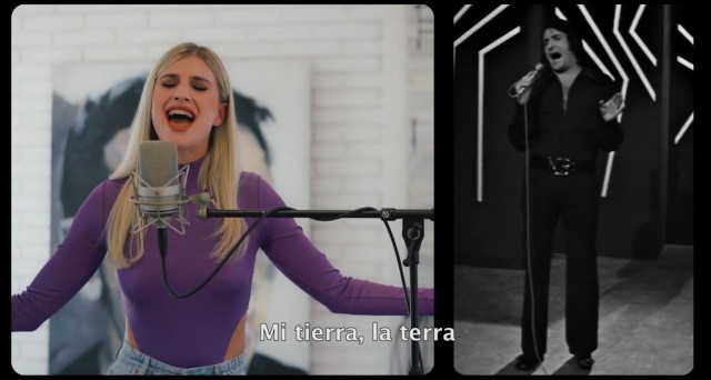 Samantha canta amb Nino Bravo una 'nova' versió de 'Mi tierra'