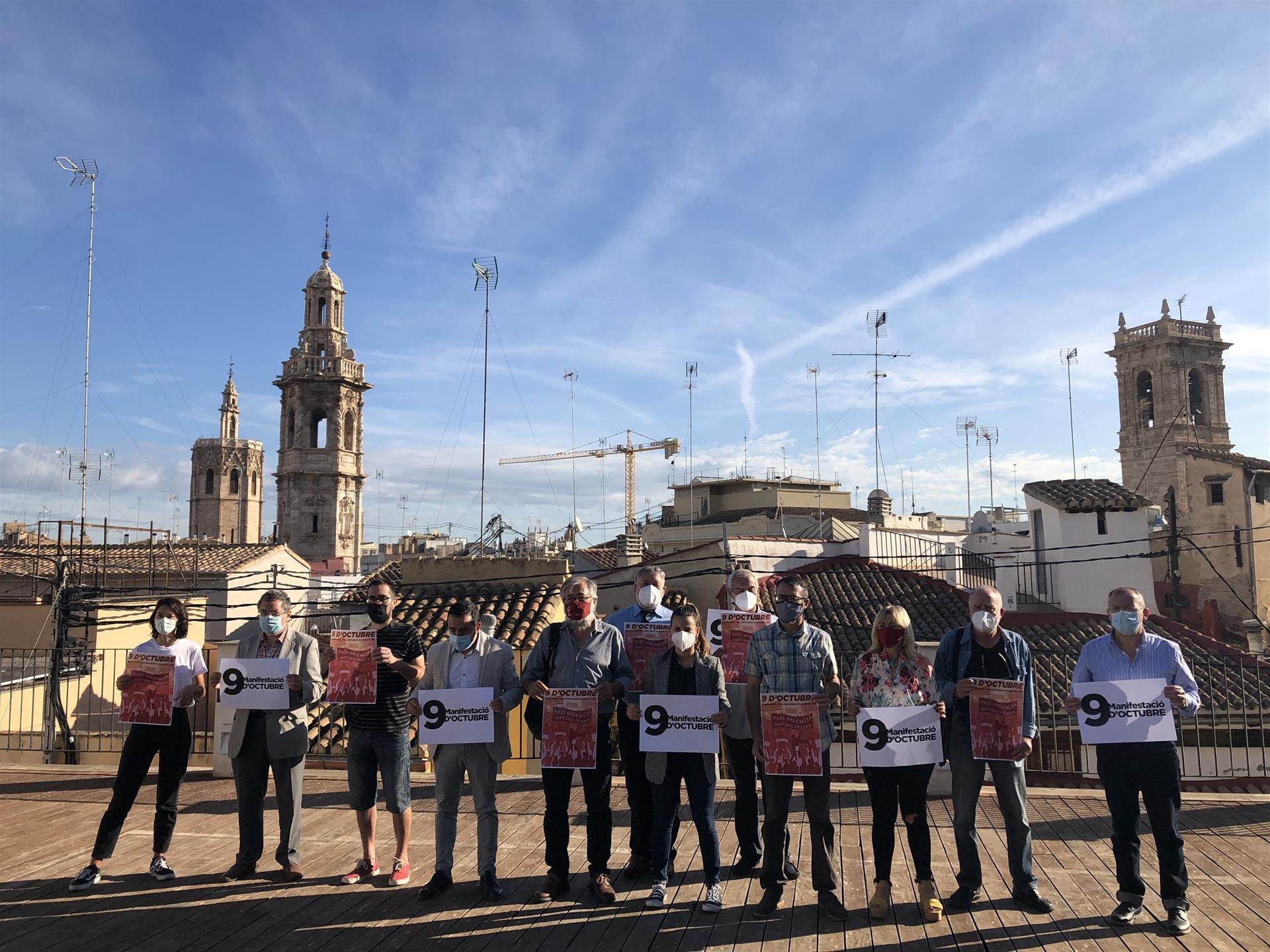 Más de 1.000 agentes velarán por el  derecho de manifestación el 9 d'Octubre