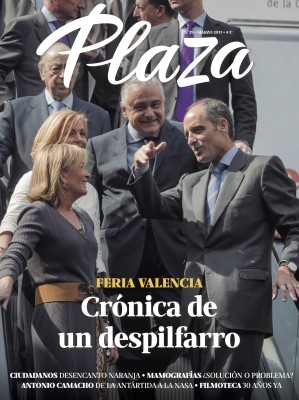 Feria Valencia, crónica de un despilfarro, portada de marzo de la revista Plaza