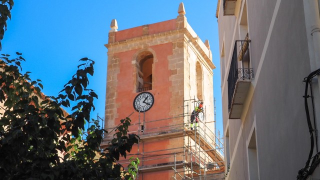Finalizan las obras de restauración del campanario de la Iglesia de Ntra. Sra. de la Asunción de la Vila Joiosa
