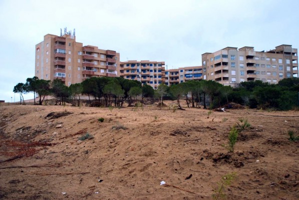 El Ayuntamiento recula y no construirá el centro multiusos de La Manga en los arenales de Monte Blanco