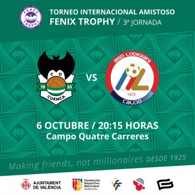 El CD Cuenca-Mestallistes 1925 debuta en el Trofeo Fénix ante el Lodigiani