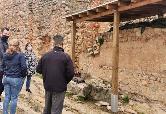 Comienzan los trabajos para proteger las pinturas templarias del castillo de Xivert