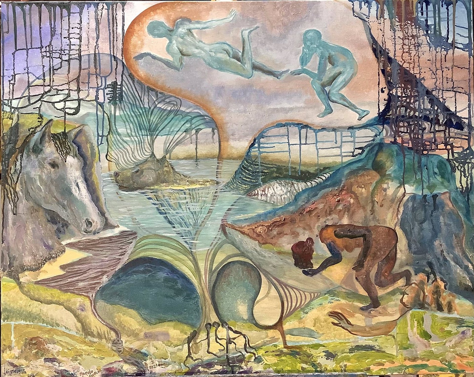 El músico y pintor Manolo García expone Cuerpos Celestes en el Botànic