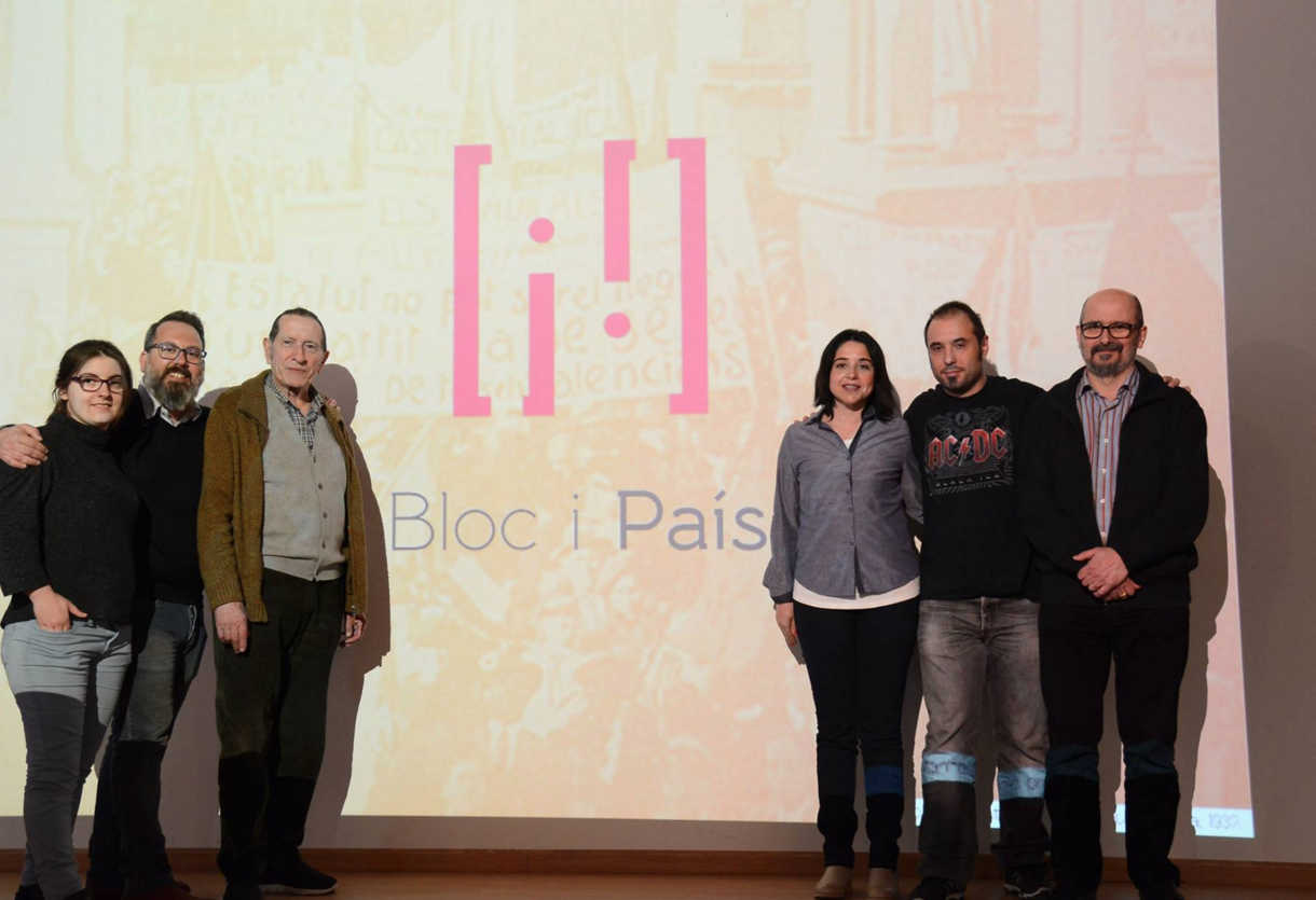 Miquel Bononat y miembros de la dirección del Secretariao Nacional de Bloc i País - 