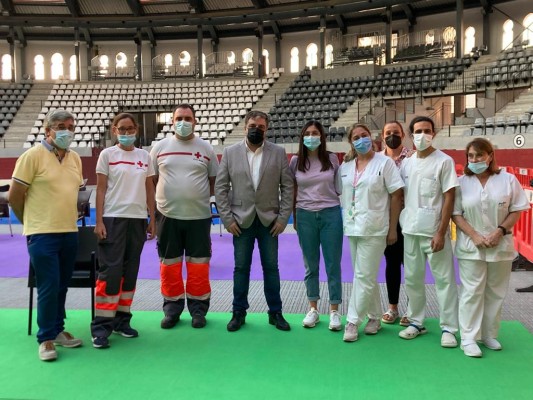 Villena cierra la instalación para la vacunación masiva que se ubicó en la Plaza de Toros
