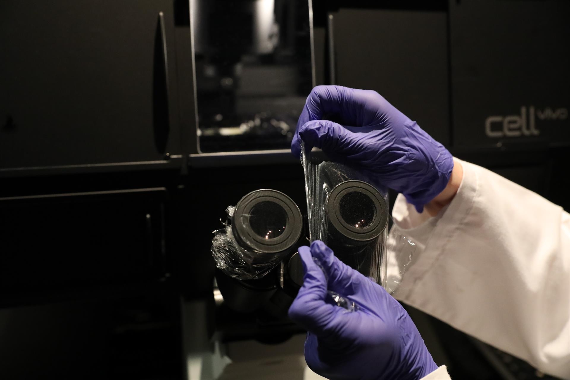 Imagen de archivo de un microscopio. Foto: MARTA FERNÁNDEZ JARA/EP - 