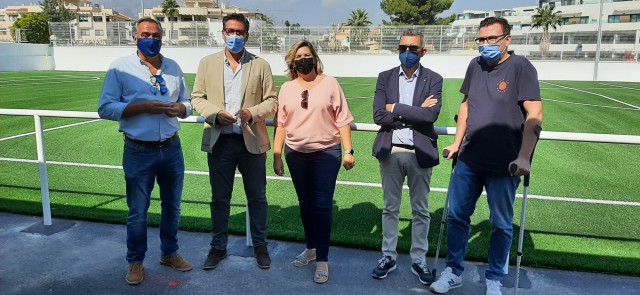 La Diputación subvenciona el nuevo campo de fútbol 7 en la playa de l’Albir de l'Alfàs del Pi

