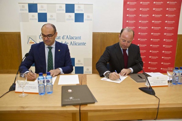 Banco  Santander refuerza su compromiso con la Universidad de Alicante
