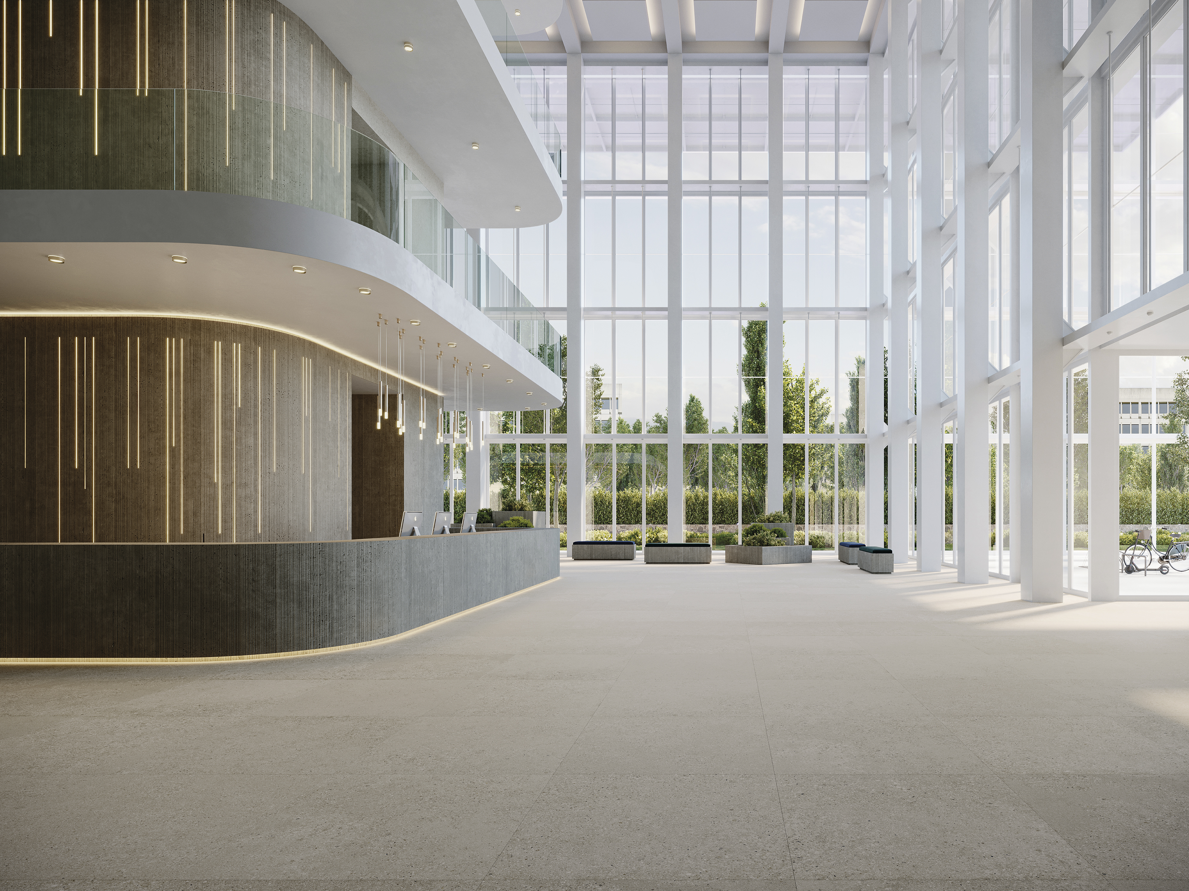 Solidker Gallery Sand 120 cm x 120 cm de Porcelanosa. - 