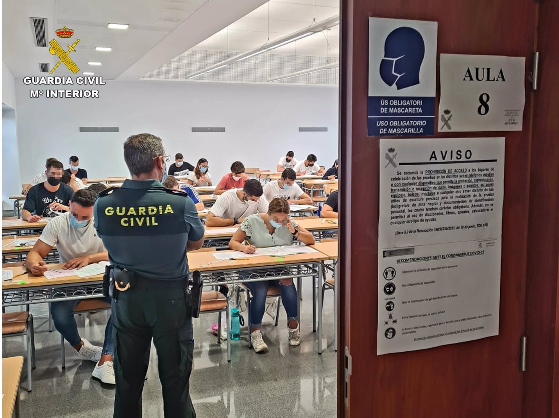 Más de 2.900 personas opositan en la Comunitat a una de las plazas para ser guardia civil