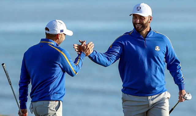 Sergio García y Jon Rahm ganan el primer punto para Europa en la Copa Ryder