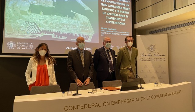 Un estudio de la UPV cuestiona la interconexión con tren lanzadera de los puertos de Valencia y Sagunto