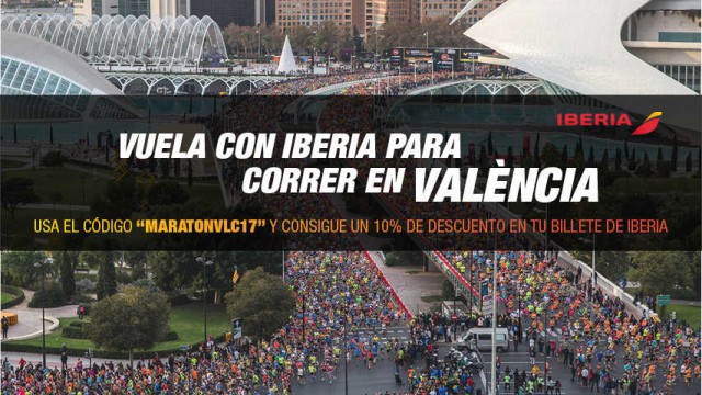 Iberia ofrece descuento para volar a València y correr sus mejores carreras en 2017