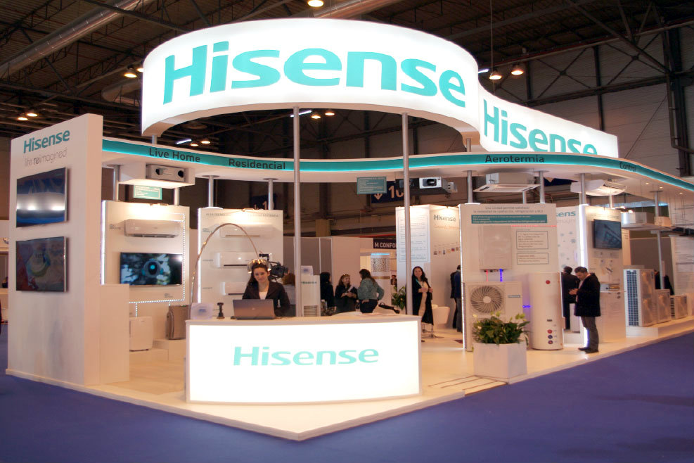 Stand de la firma Hisense, cuya filial española se encuentra en Paterna - 