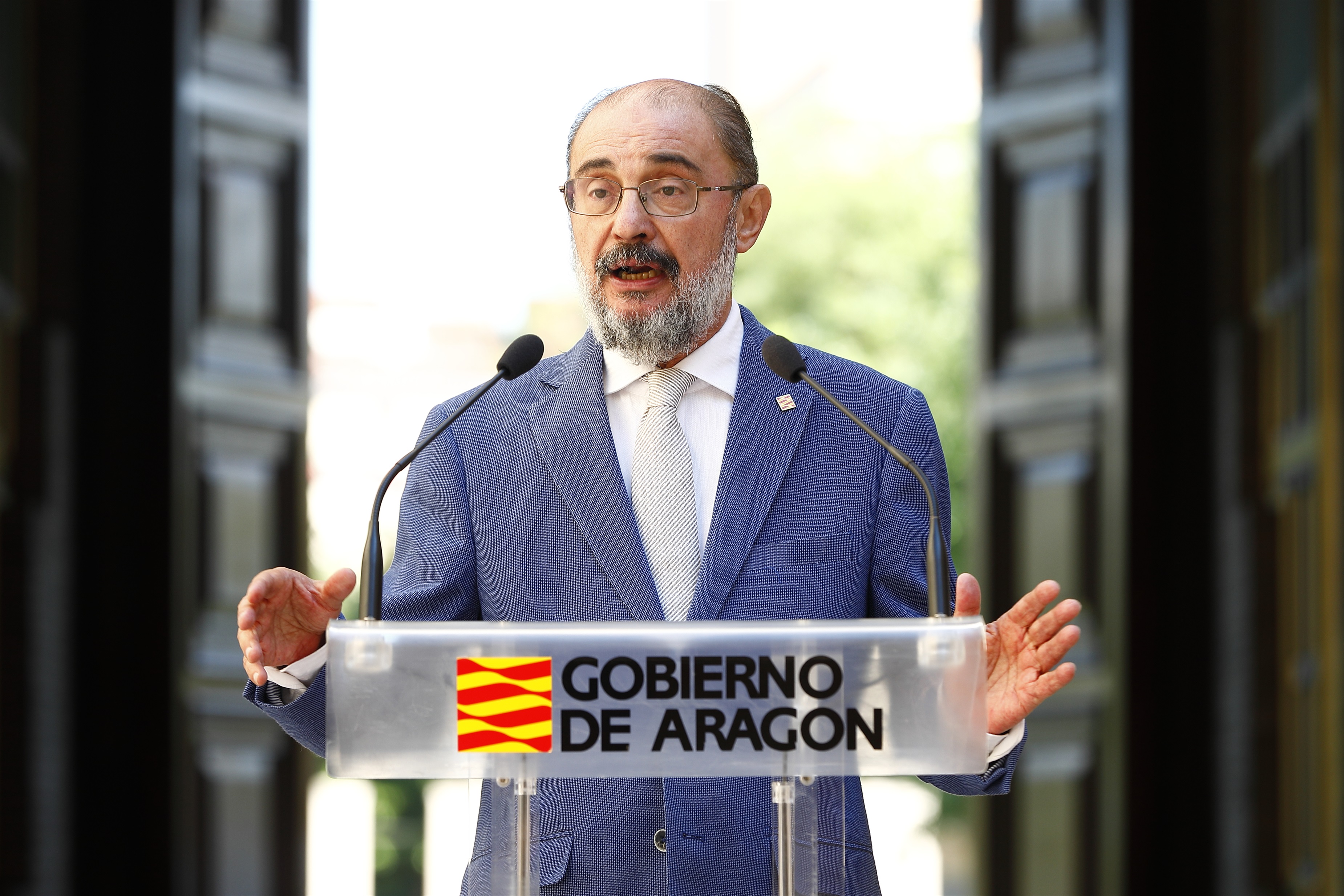 El presidente del Gobierno de Aragón, Javier Lambán. Foto: DGA - 