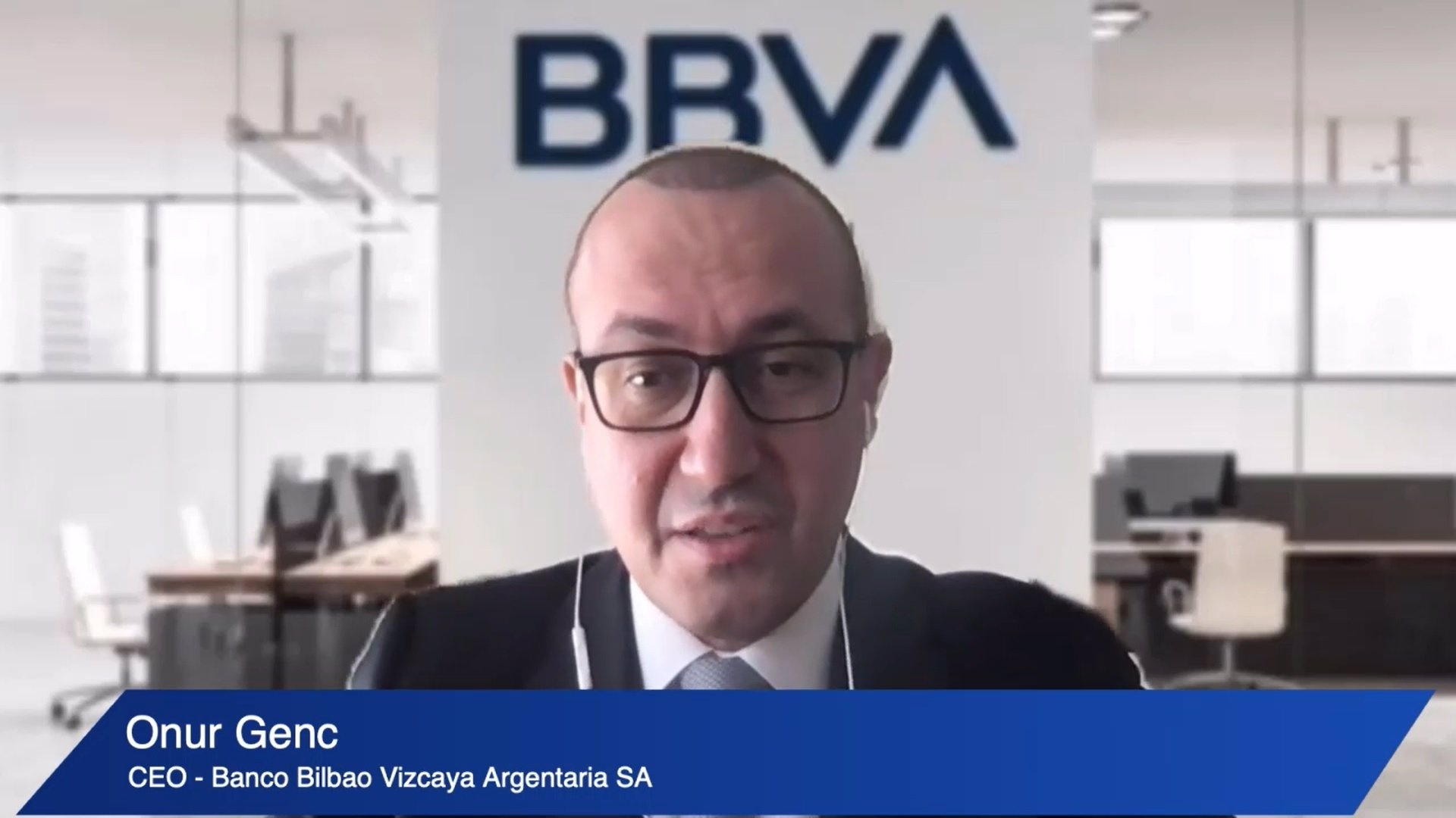 El consejero delegado de BBVA, Onur Genç. Foto: BANK OF AMERICA - 