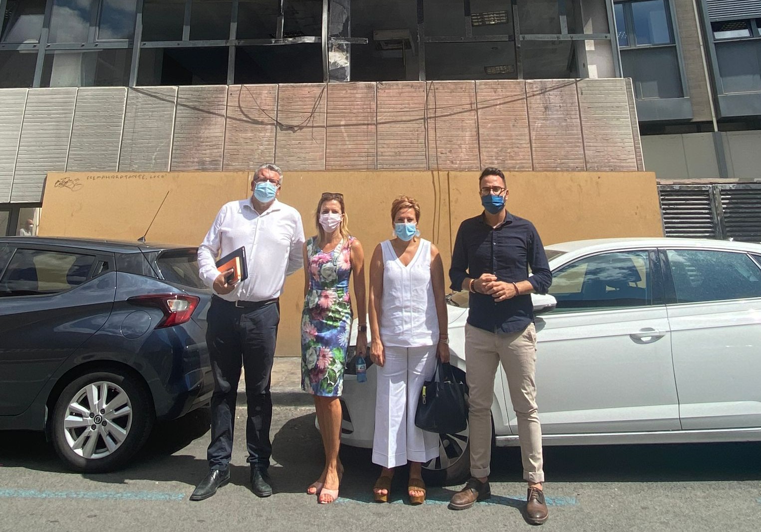 Los representantes de Cs, Llopis, Quiles, Conejero y Pérez. - 