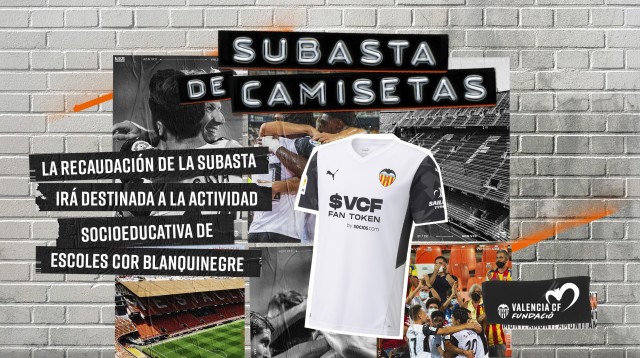 El domingo se subastarán las camisetas de los jugadores en favor de 'Escoles Cor Blanquinegre'