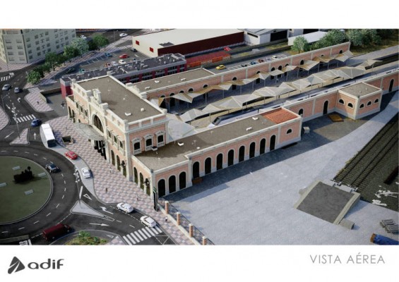 Las obras de rehabilitación de la estación de tren de Cartagena acaban en una vía muerta