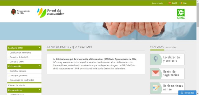 La OMIC de Elda abordará los riesgos del comercio digital en las Jornadas Informativas al Consumidor